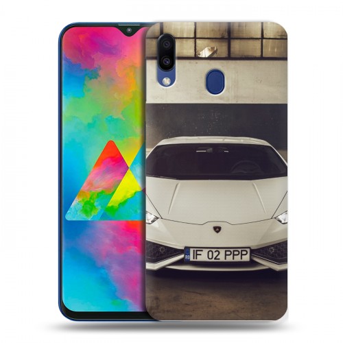 Дизайнерский пластиковый чехол для Samsung Galaxy M20 Lamborghini