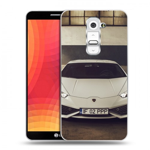 Дизайнерский пластиковый чехол для LG Optimus G2 Lamborghini