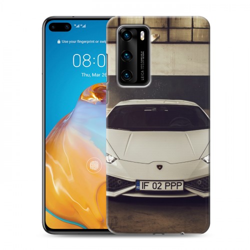 Дизайнерский пластиковый чехол для Huawei P40 Lamborghini