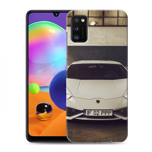 Дизайнерский силиконовый чехол для Samsung Galaxy A41 Lamborghini