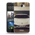 Дизайнерский пластиковый чехол для HTC Desire 516 Lamborghini