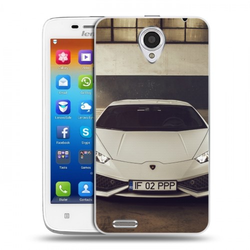 Дизайнерский пластиковый чехол для Lenovo S650 Ideaphone Lamborghini