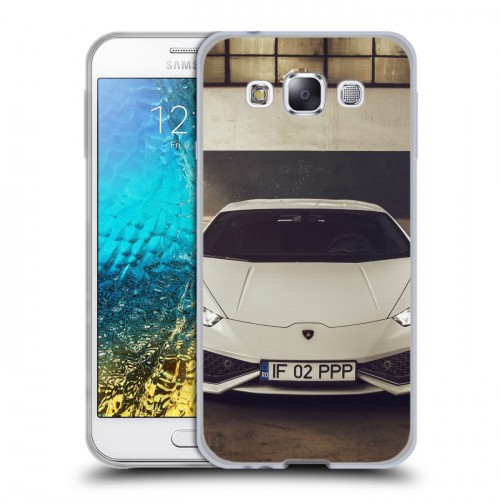 Дизайнерский пластиковый чехол для Samsung Galaxy E5 Lamborghini