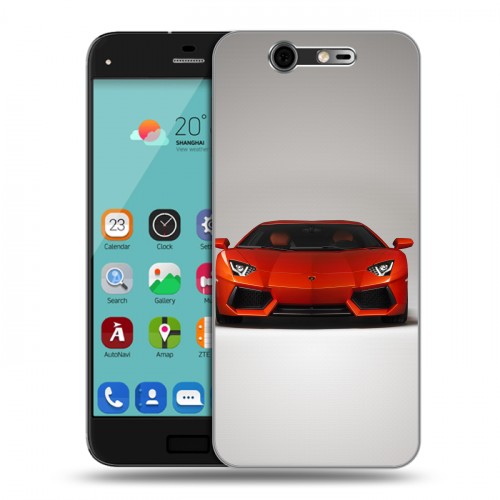 Дизайнерский силиконовый чехол для ZTE Blade S7 Lamborghini