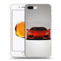 Дизайнерский пластиковый чехол для Iphone 7 Plus / 8 Plus Lamborghini