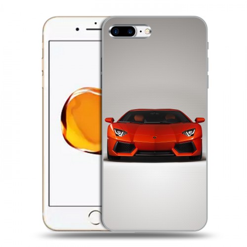 Дизайнерский пластиковый чехол для Iphone 7 Plus / 8 Plus Lamborghini