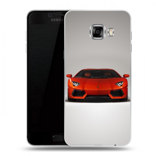 Дизайнерский пластиковый чехол для Samsung Galaxy C5 Lamborghini