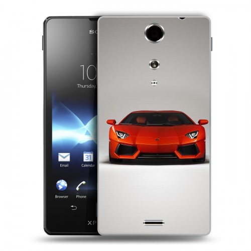 Дизайнерский пластиковый чехол для Sony Xperia TX Lamborghini