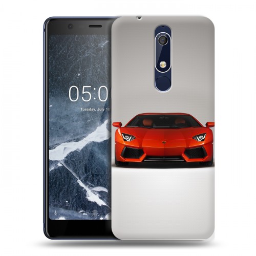 Дизайнерский пластиковый чехол для Nokia 5.1 Lamborghini