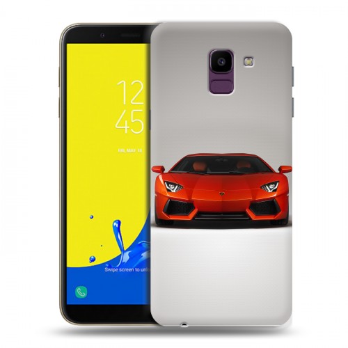 Дизайнерский пластиковый чехол для Samsung Galaxy J6 Lamborghini