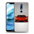 Дизайнерский пластиковый чехол для Nokia 5.1 Plus Lamborghini