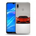 Дизайнерский пластиковый чехол для Huawei Y6 (2019) Lamborghini