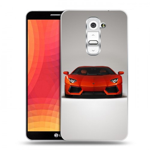 Дизайнерский пластиковый чехол для LG Optimus G2 Lamborghini