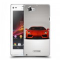 Дизайнерский пластиковый чехол для Sony Xperia L Lamborghini