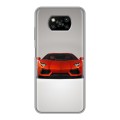 Дизайнерский силиконовый с усиленными углами чехол для Xiaomi Poco X3 Lamborghini