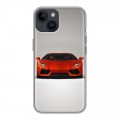 Дизайнерский пластиковый чехол для Iphone 14 Lamborghini