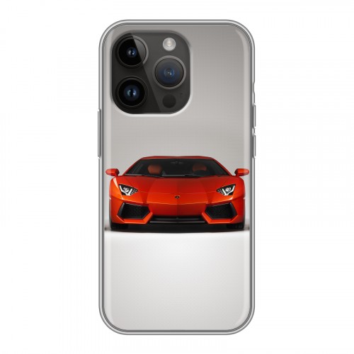 Дизайнерский силиконовый чехол для Iphone 14 Pro Lamborghini