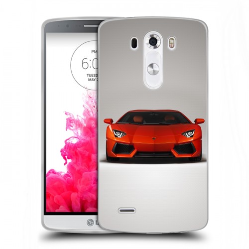 Дизайнерский пластиковый чехол для LG G3 (Dual-LTE) Lamborghini