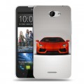 Дизайнерский пластиковый чехол для HTC Desire 516 Lamborghini