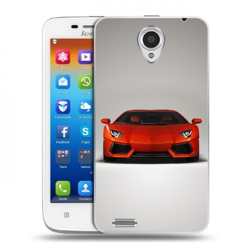 Дизайнерский пластиковый чехол для Lenovo S650 Ideaphone Lamborghini