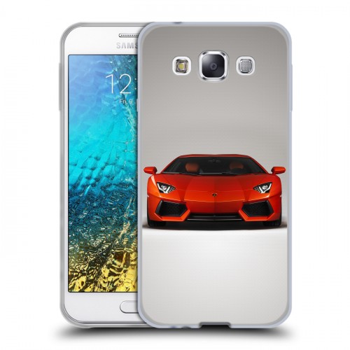 Дизайнерский пластиковый чехол для Samsung Galaxy E5 Lamborghini