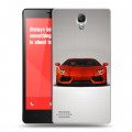 Дизайнерский силиконовый чехол для Xiaomi RedMi Note Lamborghini