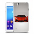 Дизайнерский пластиковый чехол для Sony Xperia C4 Lamborghini