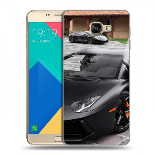 Дизайнерский силиконовый чехол для Samsung Galaxy A9 Lamborghini