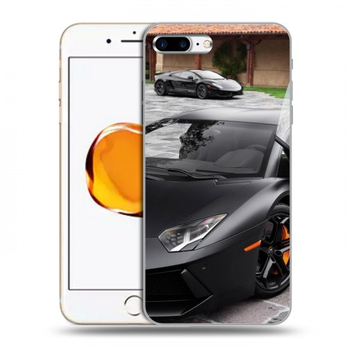 Дизайнерский пластиковый чехол для Iphone 7 Plus / 8 Plus Lamborghini