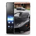 Дизайнерский пластиковый чехол для Sony Xperia TX Lamborghini