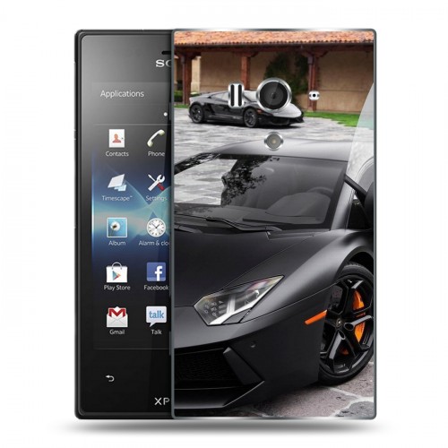 Дизайнерский пластиковый чехол для Sony Xperia acro S Lamborghini