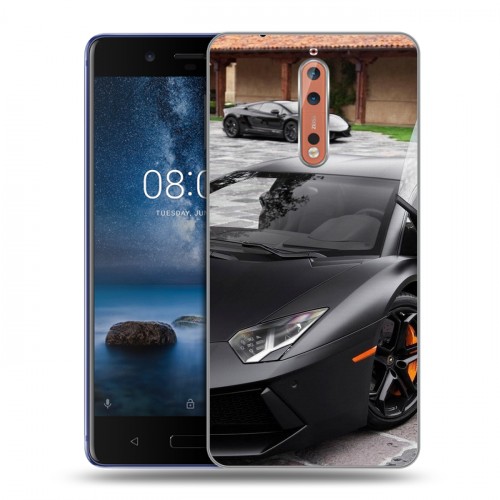 Дизайнерский пластиковый чехол для Nokia 8 Lamborghini