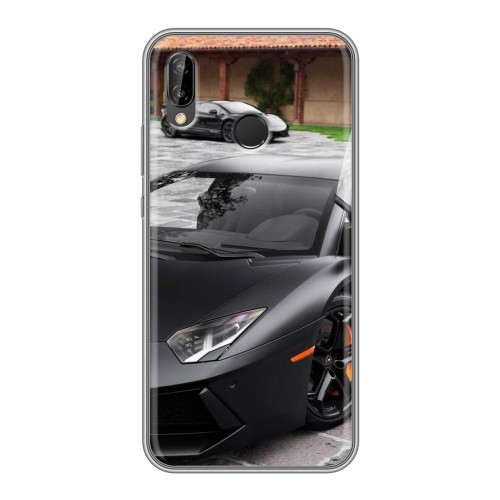 Дизайнерский силиконовый чехол для Huawei P20 Lite Lamborghini