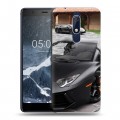 Дизайнерский пластиковый чехол для Nokia 5.1 Lamborghini