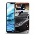 Дизайнерский пластиковый чехол для Nokia 5.1 Plus Lamborghini