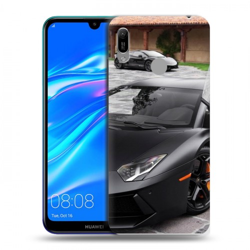 Дизайнерский пластиковый чехол для Huawei Y6 (2019) Lamborghini