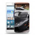 Дизайнерский пластиковый чехол для Huawei Ascend D2 Lamborghini