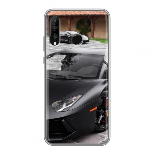 Дизайнерский силиконовый чехол для Huawei P30 Lite Lamborghini