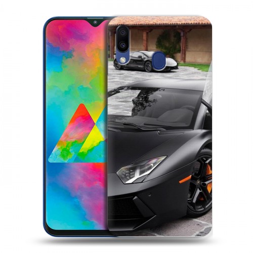 Дизайнерский пластиковый чехол для Samsung Galaxy M20 Lamborghini