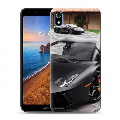 Дизайнерский силиконовый чехол для Xiaomi RedMi 7A Lamborghini