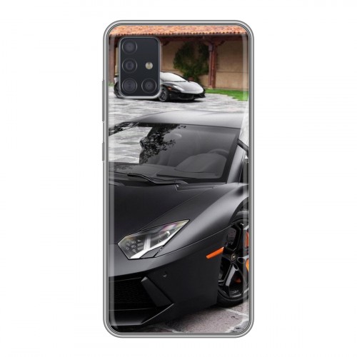 Дизайнерский силиконовый чехол для Samsung Galaxy A51 Lamborghini