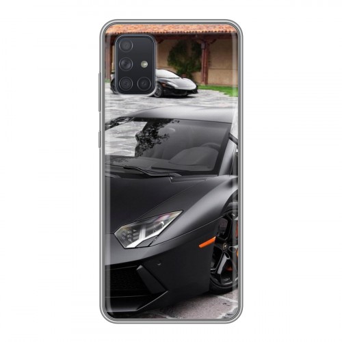 Дизайнерский силиконовый чехол для Samsung Galaxy A71 Lamborghini