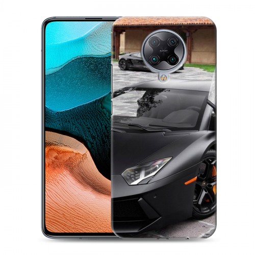 Дизайнерский силиконовый с усиленными углами чехол для Xiaomi RedMi K30 Pro Lamborghini