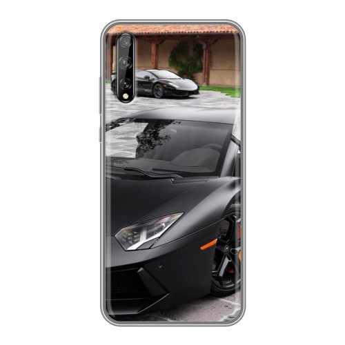 Дизайнерский силиконовый чехол для Huawei Y8p Lamborghini