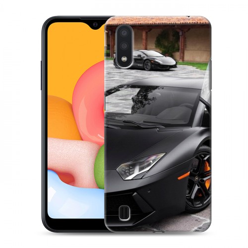 Дизайнерский силиконовый чехол для Samsung Galaxy M01 Lamborghini