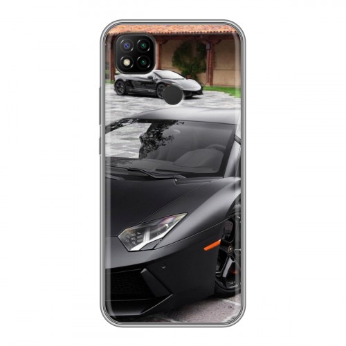 Дизайнерский силиконовый чехол для Xiaomi RedMi 9C Lamborghini