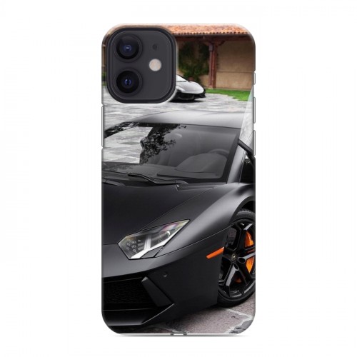 Дизайнерский силиконовый с усиленными углами чехол для Iphone 12 Mini Lamborghini