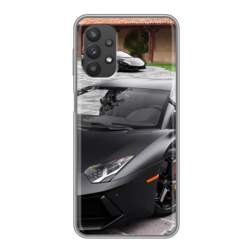 Дизайнерский силиконовый чехол для Samsung Galaxy A32 Lamborghini