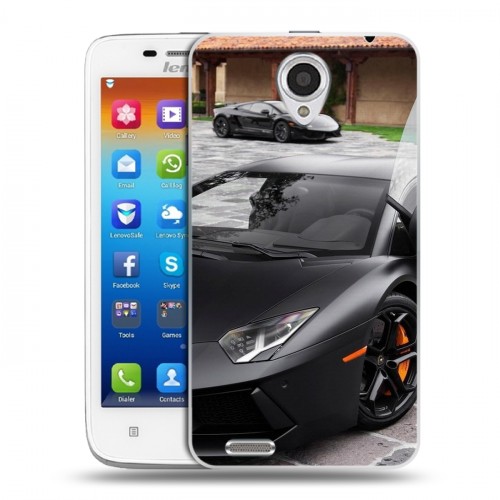 Дизайнерский пластиковый чехол для Lenovo S650 Ideaphone Lamborghini