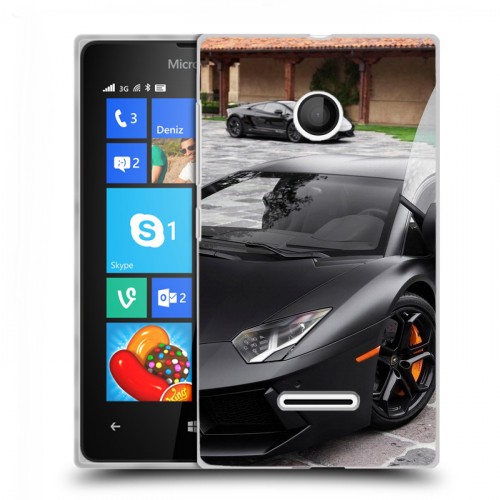 Дизайнерский пластиковый чехол для Microsoft Lumia 435 Lamborghini